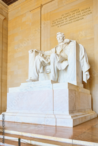 Fotografia Washington, USA, Monument for Abraham Lincoln.