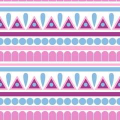 Wall Mural - Vector seamless abstract tribal pattern. 