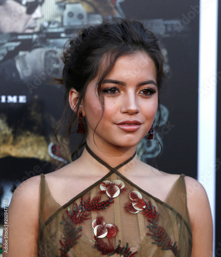 Cast Member Moner Poses At The Premiere For The Movie Sicario