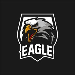 Wall Mural - eagle/falcon bird esport gaming mascot logo template