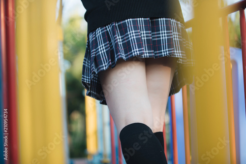 Portrait Of Asian Japanese School Girl Costume At Park Outdoor Film Vintage Style Buy This Stock Photo And Explore Similar Images At Adobe Stock Adobe Stock