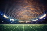Fototapeta Sport - American Soccer Stadium. Mixed photos