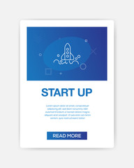 Sticker - START UP ICON INFOGRAPHIC