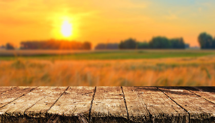 Canvas Print - Empty table background