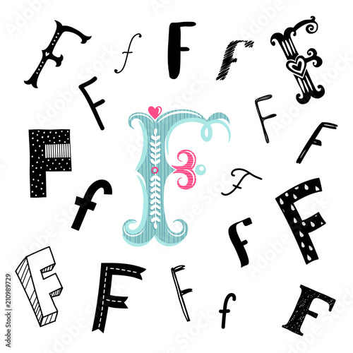 Drawing Skill Letter F Drawing