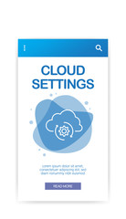 Poster - CLOUD SETTINGS INFOGRAPHIC