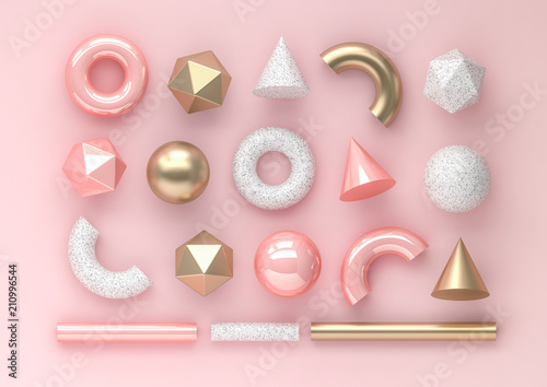 set-3d-odplaca-sie-realistycznych-prymitywy-na-rozowym-tle-pojedyncze-elementy