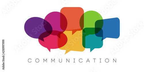 Fotografía speech bubbles, communication concept, vector illustration