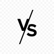 VS versus letters vector icon