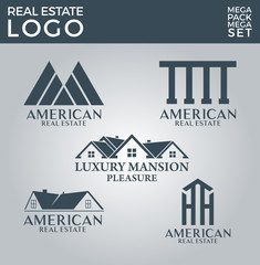 Wall Mural - Mega Set and Big Group, Real Estate, Building and Construction Logo Vector Design Eps 10