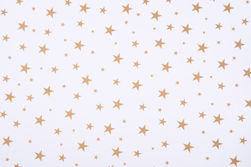 Abstract pattern with bright stars on white background