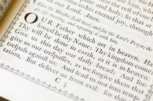 The Lord's Prayer From The Church Of England Book Of Common Worship (1750)