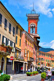 the historic center of sestri levante (genoa) with its colorful houses