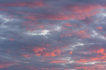 Wall Mural - Background of the evening sky and amazing clouds.