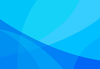 Poster - Abstract curved lines on blue background in technology concept. Geometric pattern texture. Template illustration design.