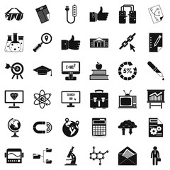 Poster - Business icons set. Simple style of 36 business vector icons for web isolated on white background
