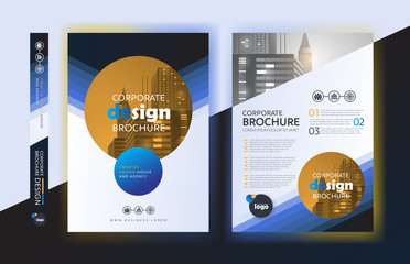 Wall Mural - poster flyer pamphlet brochure cover design layout space for photo background, vector template in a4