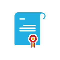 Sticker - Top Document Logo Icon Design