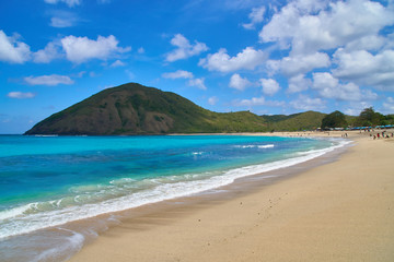 Wall Mural - Sunny day at Mawi beach Lombok Indonesia