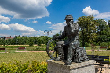 Wall Mural - Monument to the village leader in Wachock, Swietokrzyskie, Poland