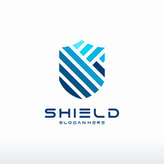 Wall Mural - shield logo designs concept vector, elegant and modern shield logo designs template