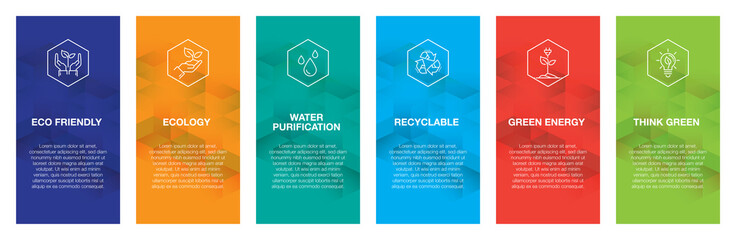 Canvas Print - Ecology Infographic Icon Set