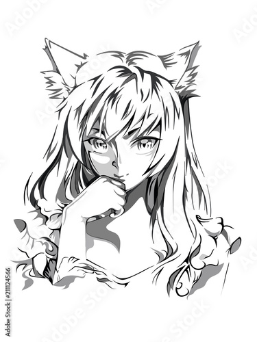 Anime Lover Anime Vector Black And White Anime Lover Anime Vector Black And White