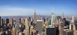 Fototapeta  - New York City Manhattan Midtown view with Empire State Building. New York City, USA