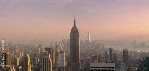 Fotografía New York City Manhattan Midtown view with Empire State Building, New York City,