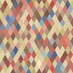 Poster - Seamless geometric pattern with texture. Vector illustration