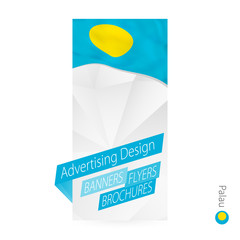 Wall Mural - Vector abstract banner template for Palau.