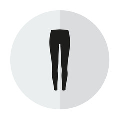 Canvas Print - Pants Vector icon