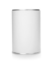 Mockup Of Tin Can On White Background
