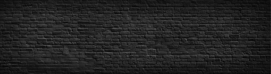 Black brick wall background.