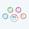 © vecarto - Vector infographic template for diagram, graph, presentation, chart, business concept with 4 options.