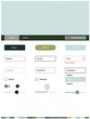 © smaria2015 - Light Blue, Green vector ui kit in polygonal style with circles.