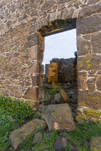 Old Bluestone Ruins In Countryside