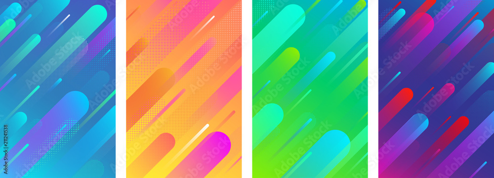 Colorful backgrounds with abstract geometric pattern. - obrazy, fototapety, plakaty 