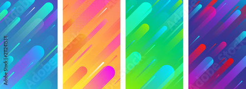 Colorful backgrounds with abstract geometric pattern. Tablou Canvas