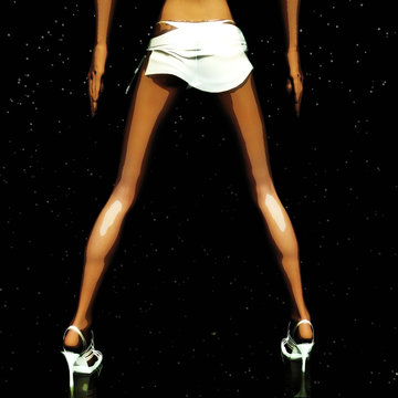 Digital 3D Illustration of sexy Legs