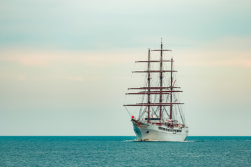 Wall Mural - Three mast sailing ship