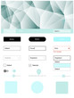 © smaria2015 - Light BLUE vector Material Design Kit with lines.