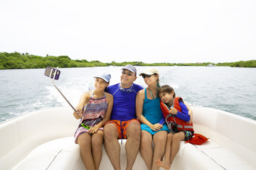 Lovely Family Enjoying Summer.