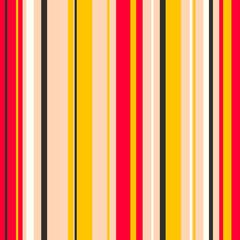 Wall Mural - Retro Bright Colorful seamless stripes pattern