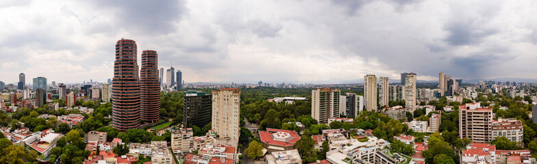 Sticker - Chapultepec  panoramic view - Mexico City