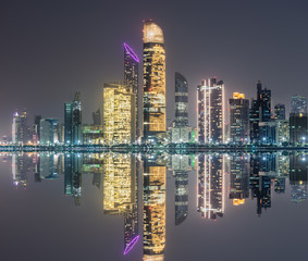 Wall Mural - Skyline panorama of Abu Dhabi, UAE