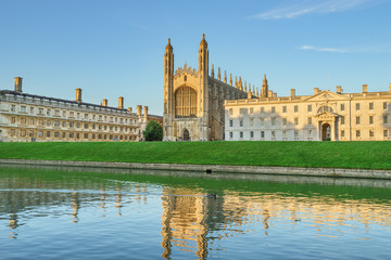 Sticker - King's Chapel in morning light in Cambridge, UK