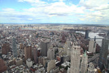 Fototapeta Nowy Jork - Aerial view of new york city from one world trade building