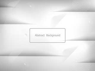 Canvas Print - gray geometric background.dynamic shapes composition. vector illustrations