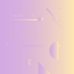 Poster - Abstract geometric background with triangles in a flat, minimalistic style.